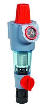 FK74CS Filtr do wody z regulatorem ciśnienia z płukaniem wstecznym z przyłączem obrotowym