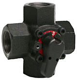 Four-way rotary valve PN6, compact